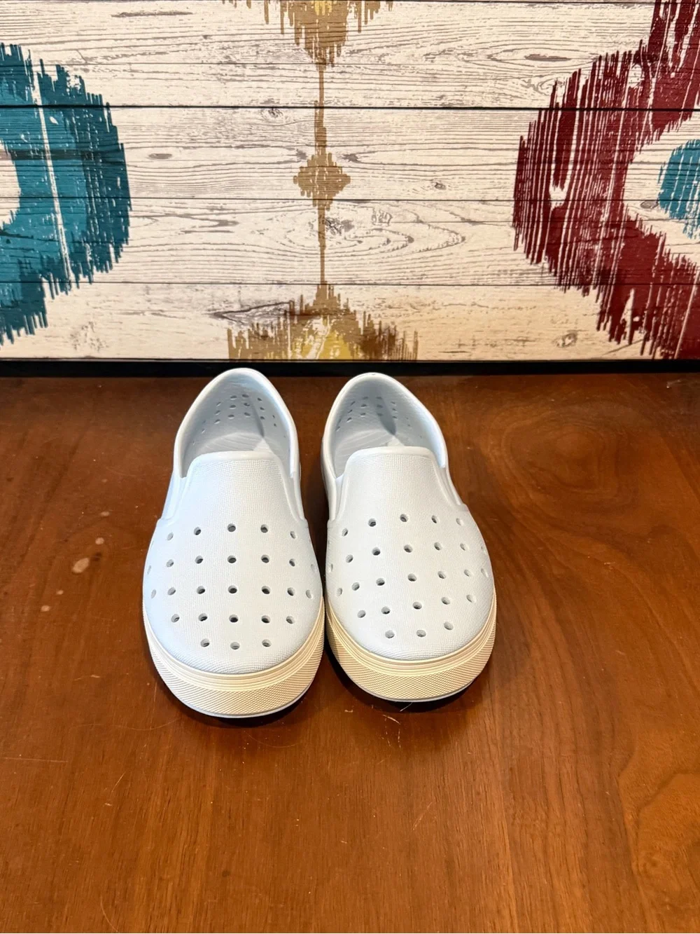 Blue Kids Slip-On Sneakers with Lightweight Ventilation